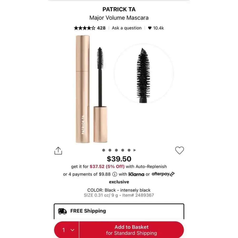 Patrick Ta: Major Volume Mascara - Black